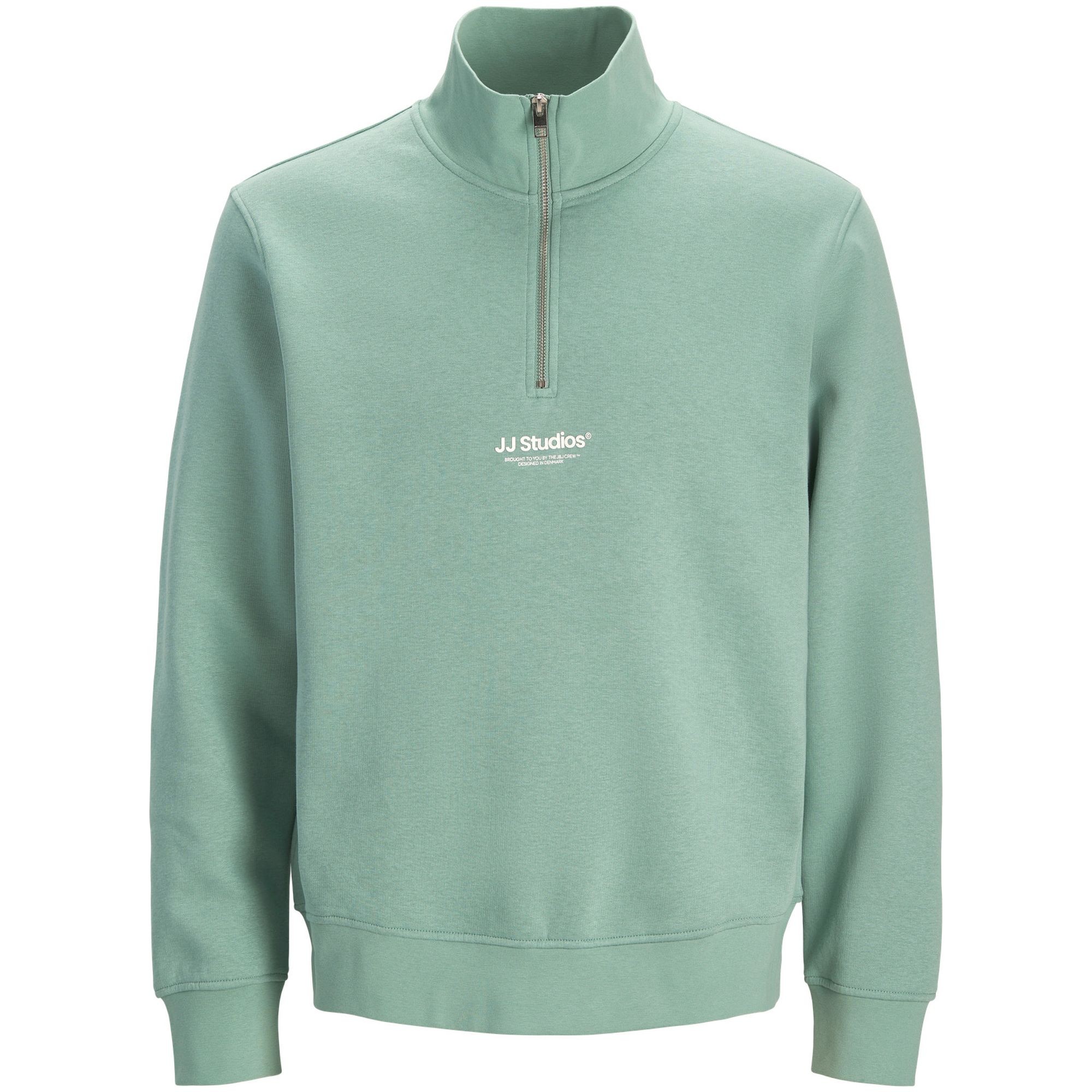 JACK & JONES Megztinis vyrams, Žalia, Soho sweat zip 1
