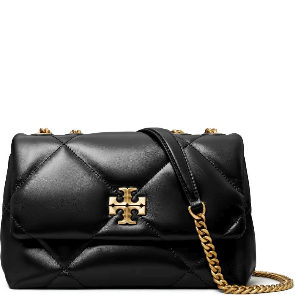 TORY BURCH Rankinė per petį moterims, Juoda, Small convertible shoulder bag 1