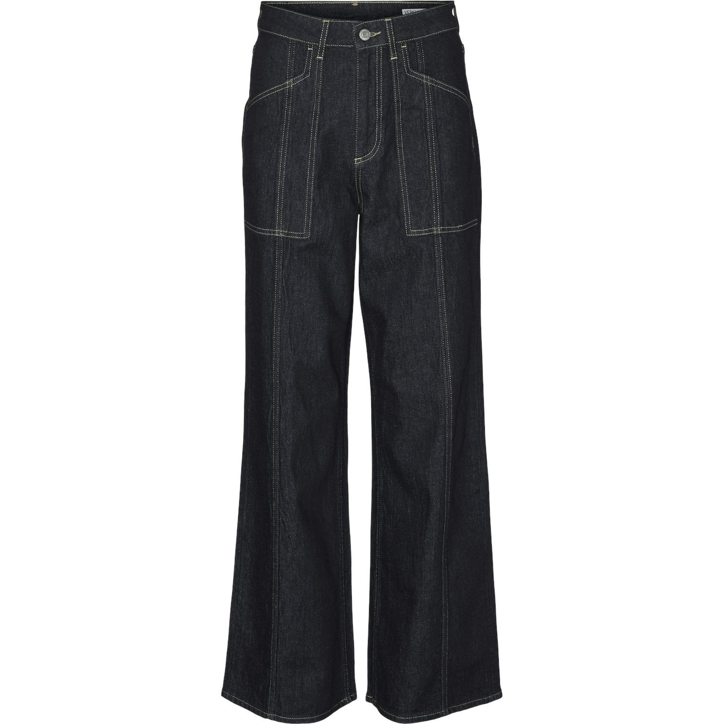 VERO MODA Platūs džinsai moterims, Mėlyna, Kathy wide jeans 1