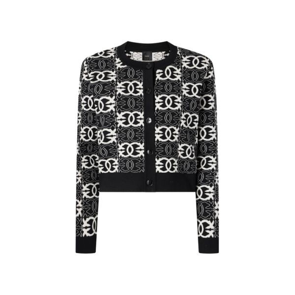 PINKO Kardiganas moterims, Marga, Logo-pattern cardigan 1