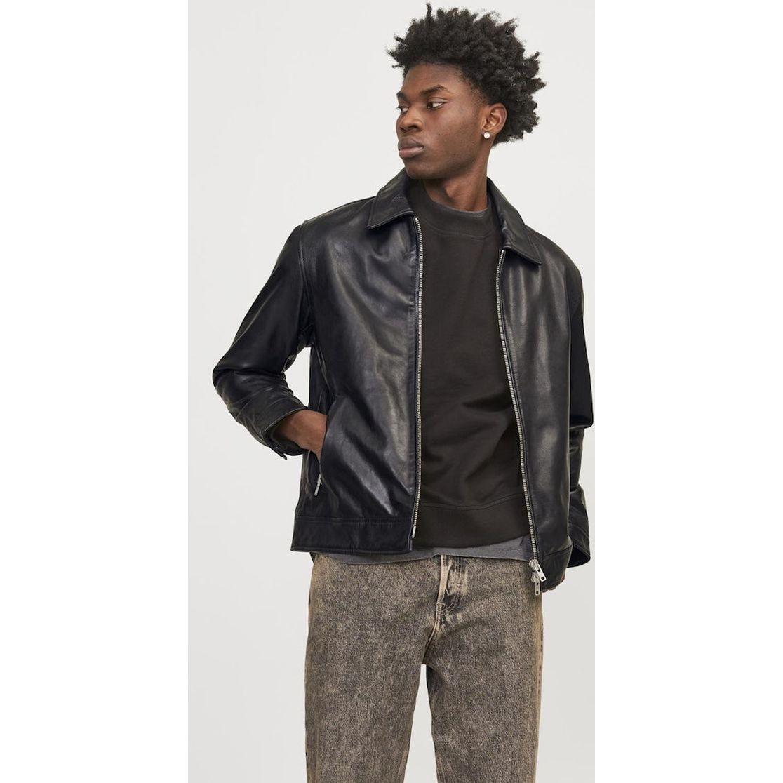 JACK & JONES Striukė vyrams, Juoda, Jorcasablanca jackets 2
