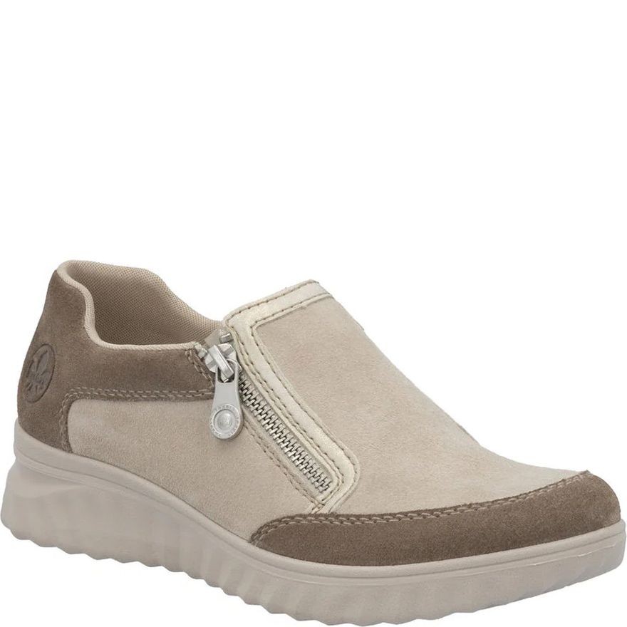 RIEKER Laisvalaikio bateliai moterims, Smėlio, Leisure shoe 1