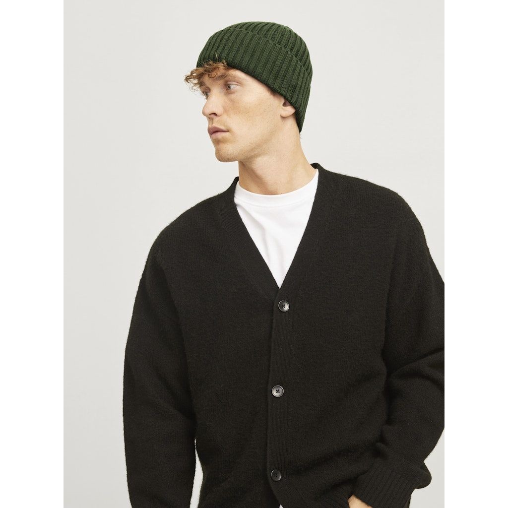 JACK & JONES Skrybėlė vyrams, Chaki, Prime cotton beanie 4