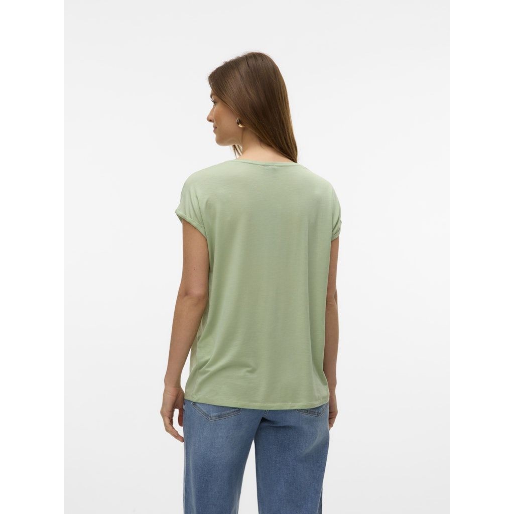 VERO MODA Marškinėliai moterims, Žalia, Ava plain top 4