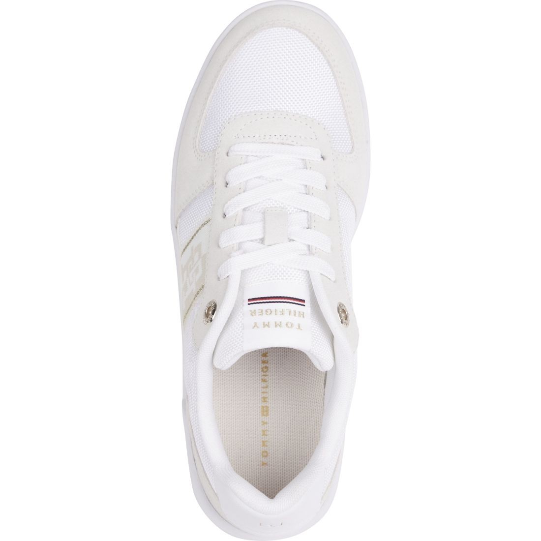 TOMMY HILFIGER Sportiniai bateliai moterims, Balta, Sneaker with webbing 5