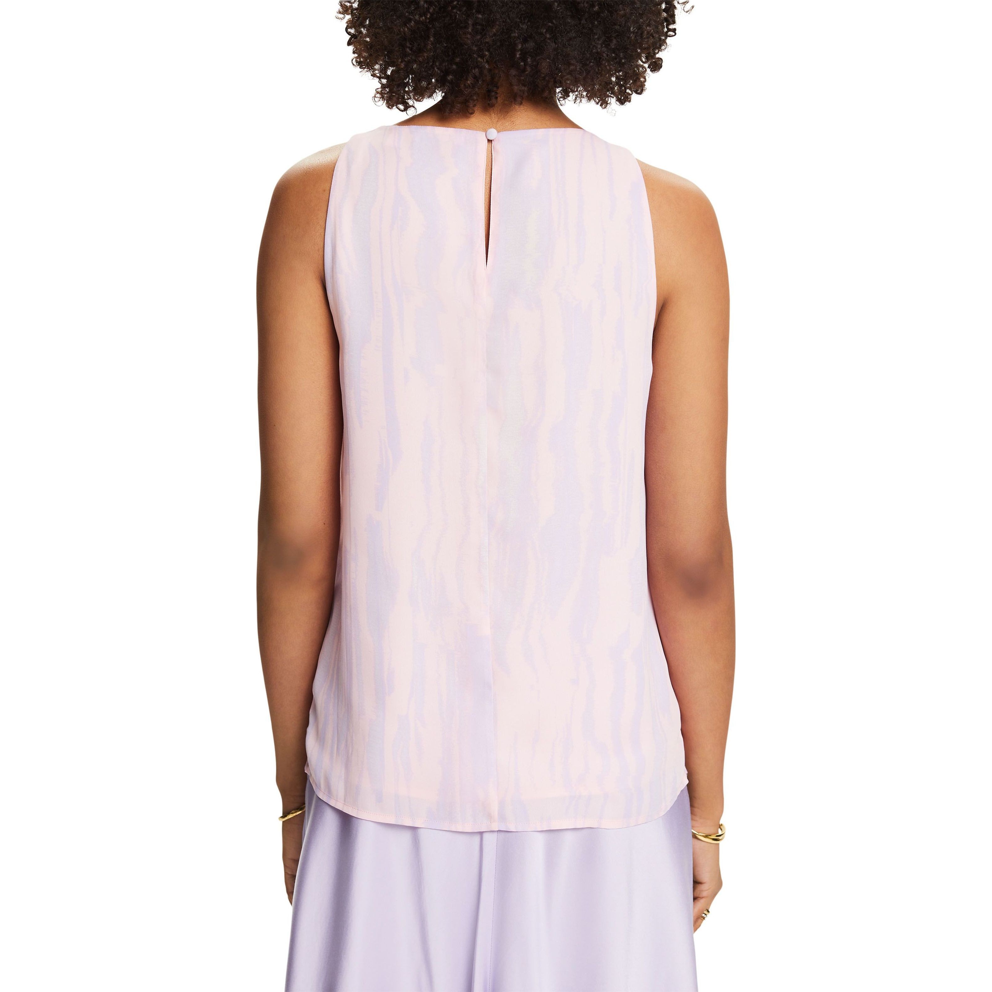 ESPRIT Palaidinės moterims, Rožinė, crep chiffo Tops 3