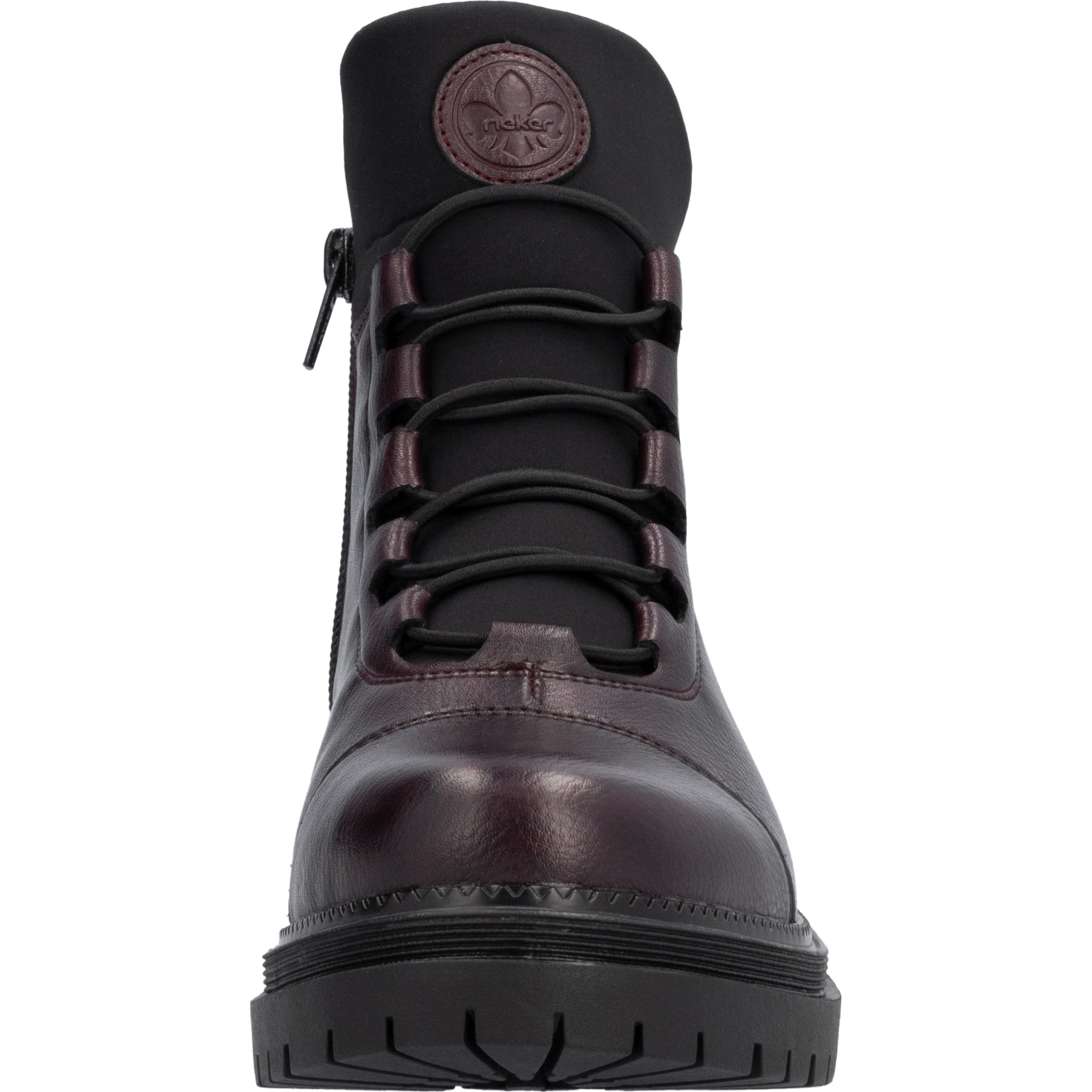 RIEKER Aulinukai moterims, Raudona, Ladies mid height boots 8