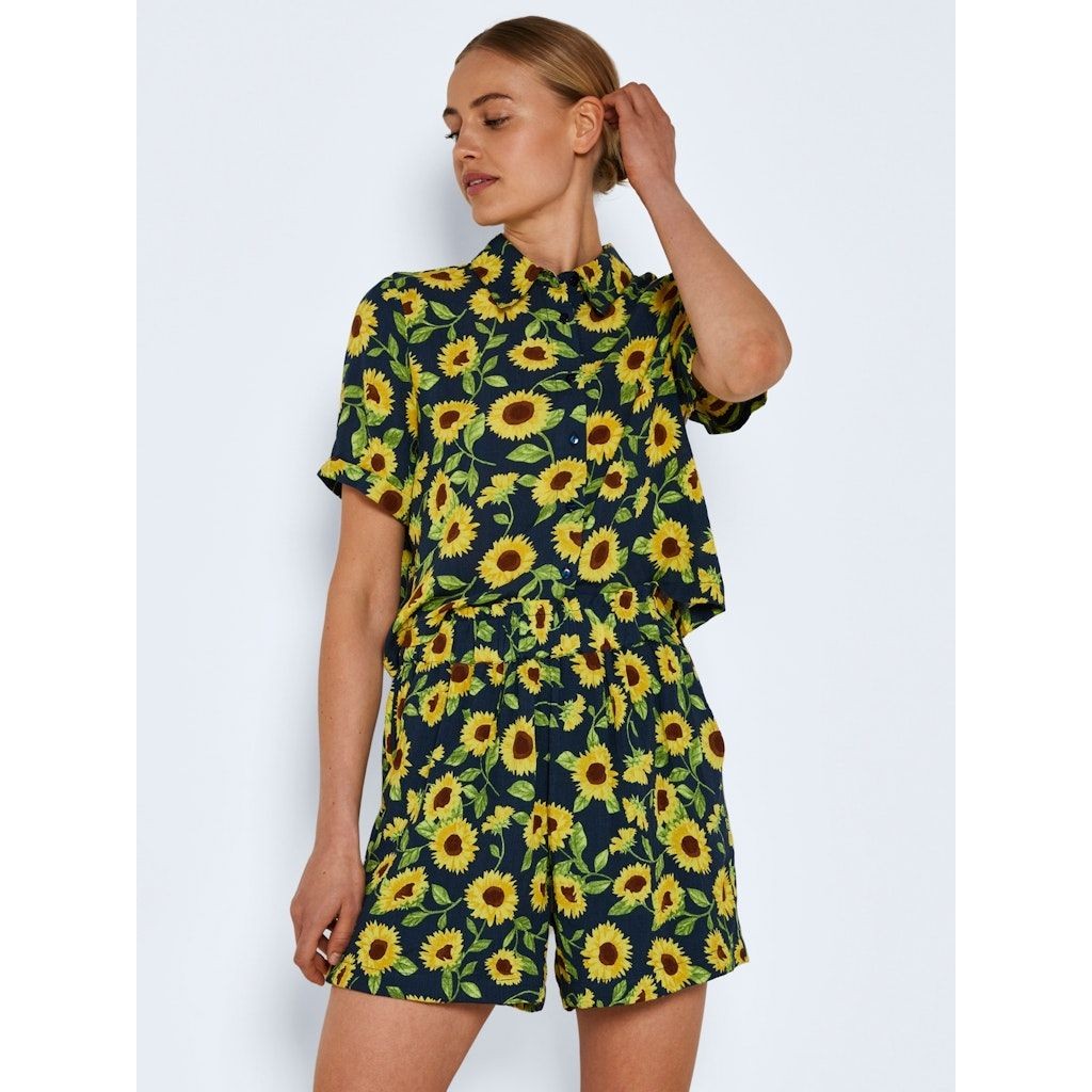 NOISY MAY Šortai moterims, Mėlyna, NMSUNFLOWER HW SHORTS 4