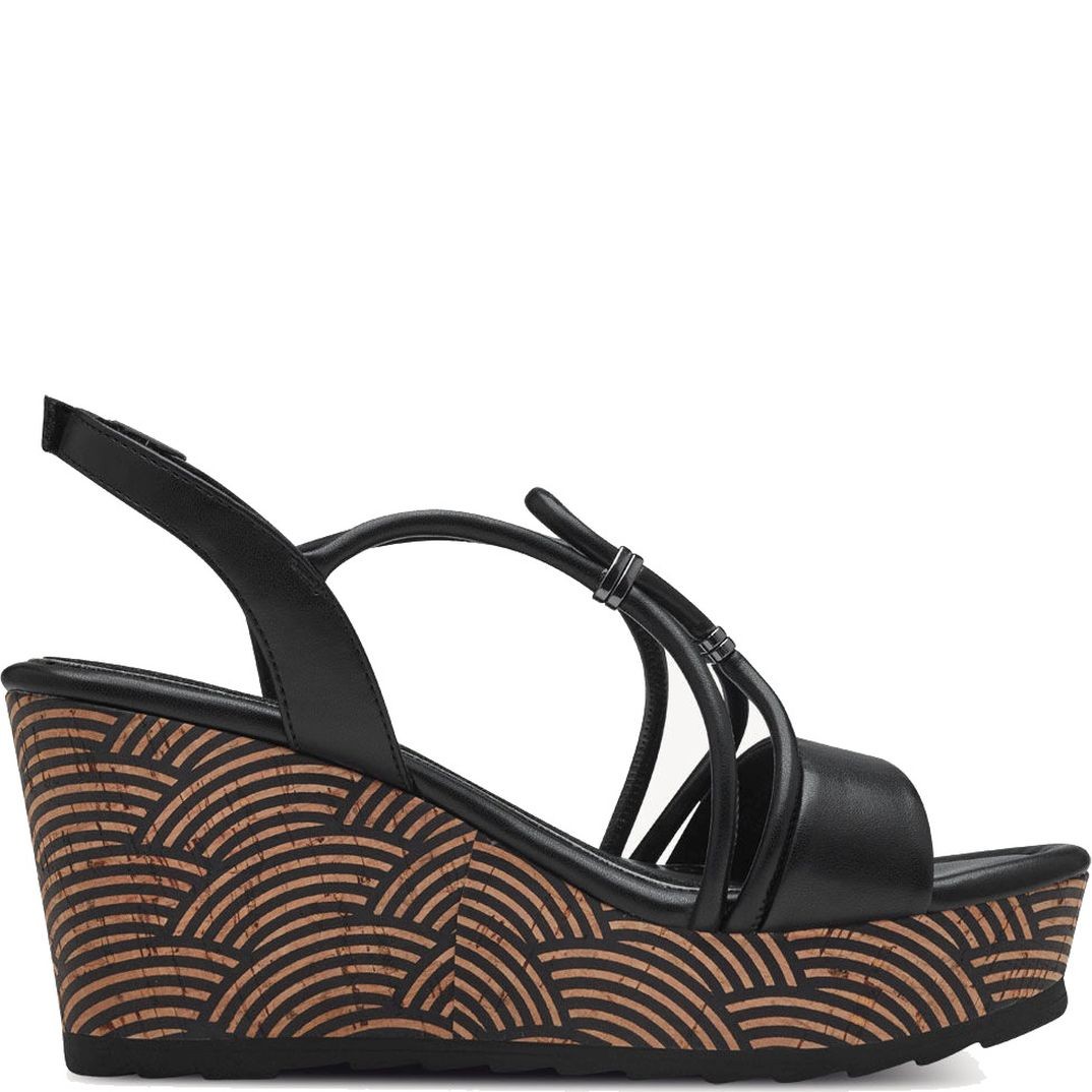 MARCO TOZZI Basutės moterims, Juoda, SANDALS 2