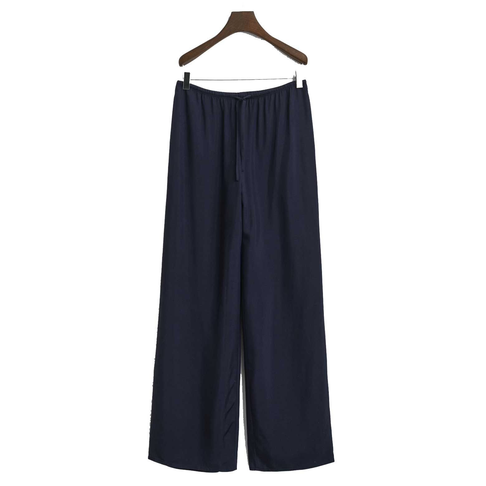 GANT Kelnės moterims, Mėlyna, Fluid drawstring pants 1