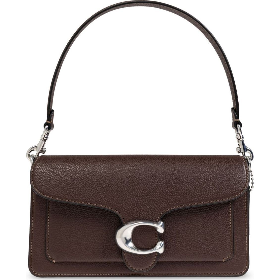 COACH Rankinė per petį moterims, Ruda, Leather tabby shoulder bag 26 1