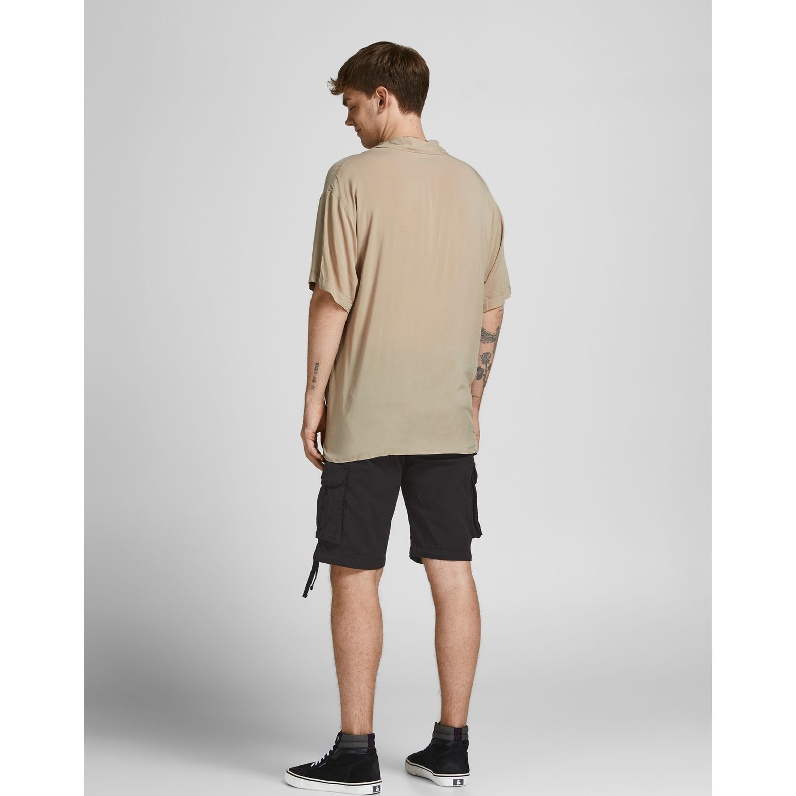 JACK & JONES Šortai vyrams, Juoda, JPSTZEUS JJCARGO SHORT 4