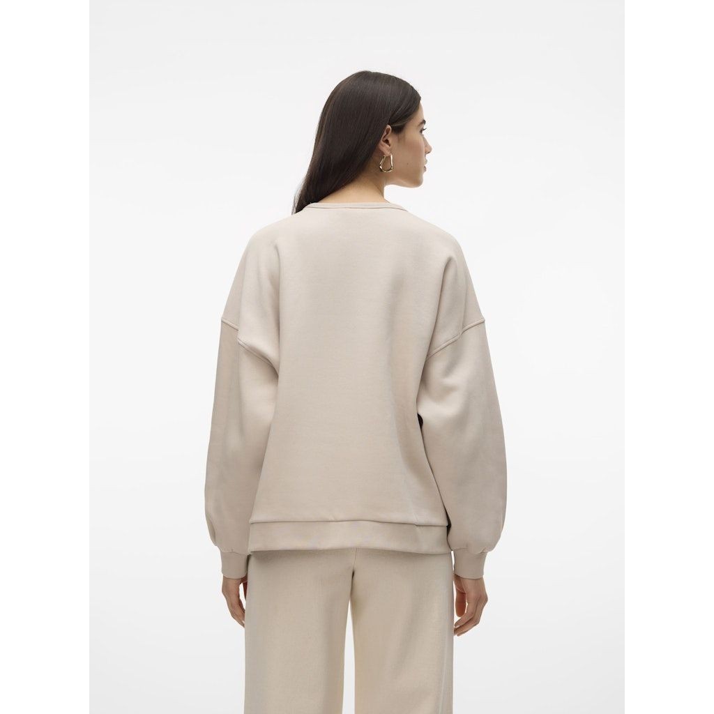 VERO MODA Sportinis nertinis moterims, Balta, Vmmaly sweatshirt 3