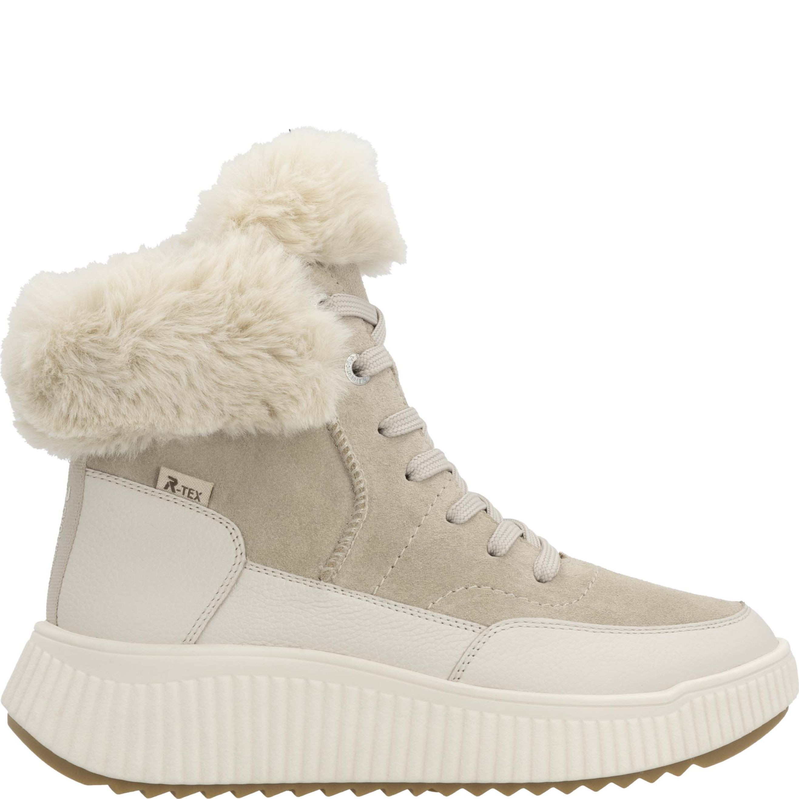 RIEKER EVOLUTION Aulinukai moterims, Smėlio, Ladies mid height boots 3