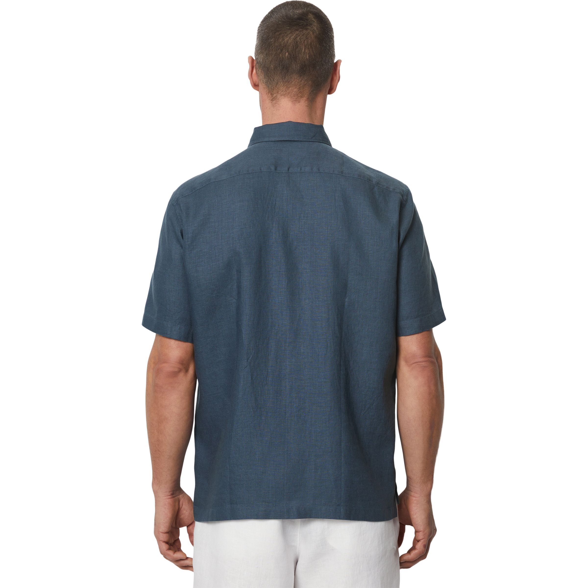 MARC O'POLO Marškiniai trump. rankovėmis vyrams, Mėlyna 3