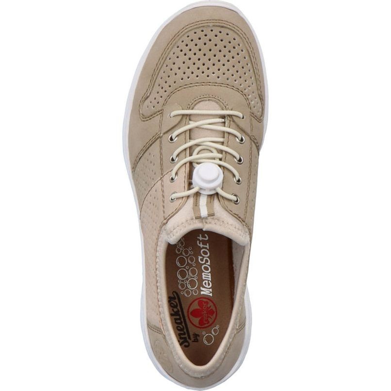 RIEKER Laisvalaikio bateliai moterims, Smėlio, Slipper 5