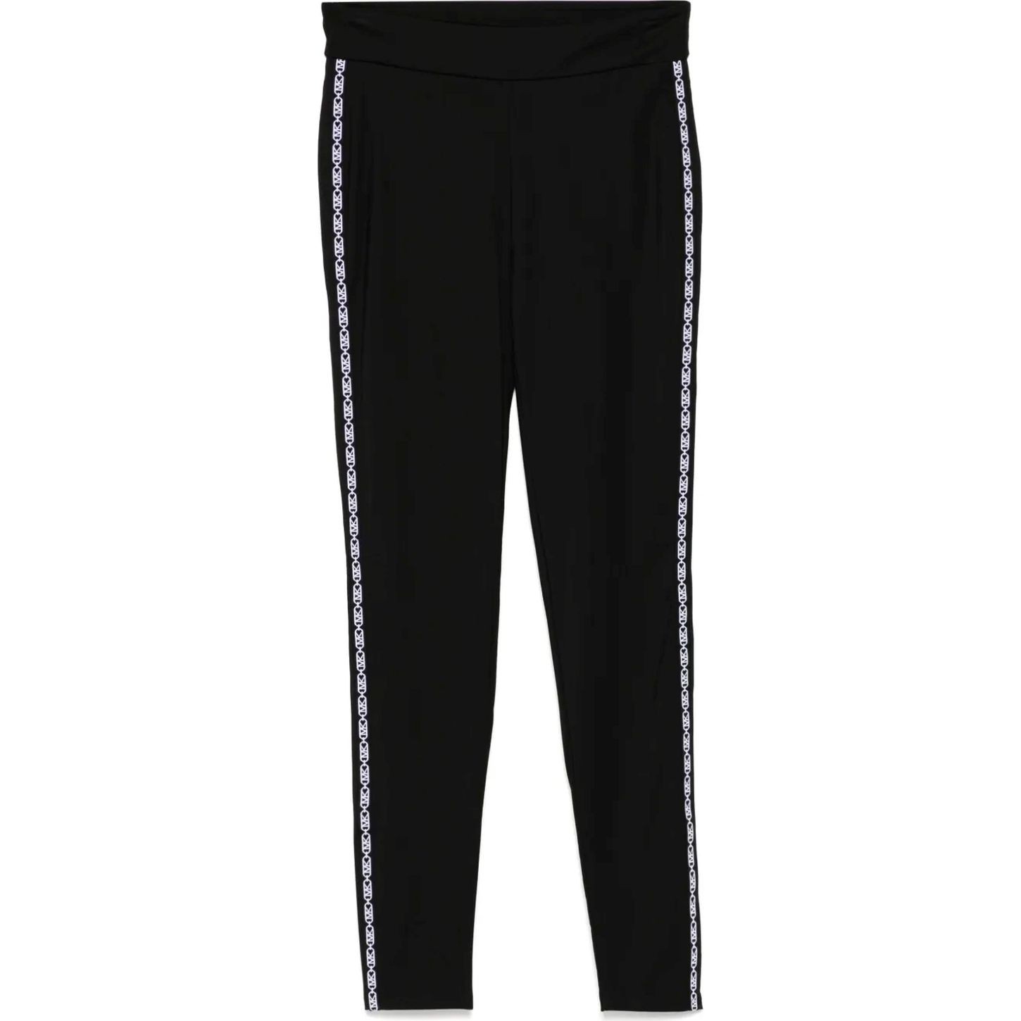 MICHAEL KORS Tamprės moterims, Juoda, Logo tape leggings 1