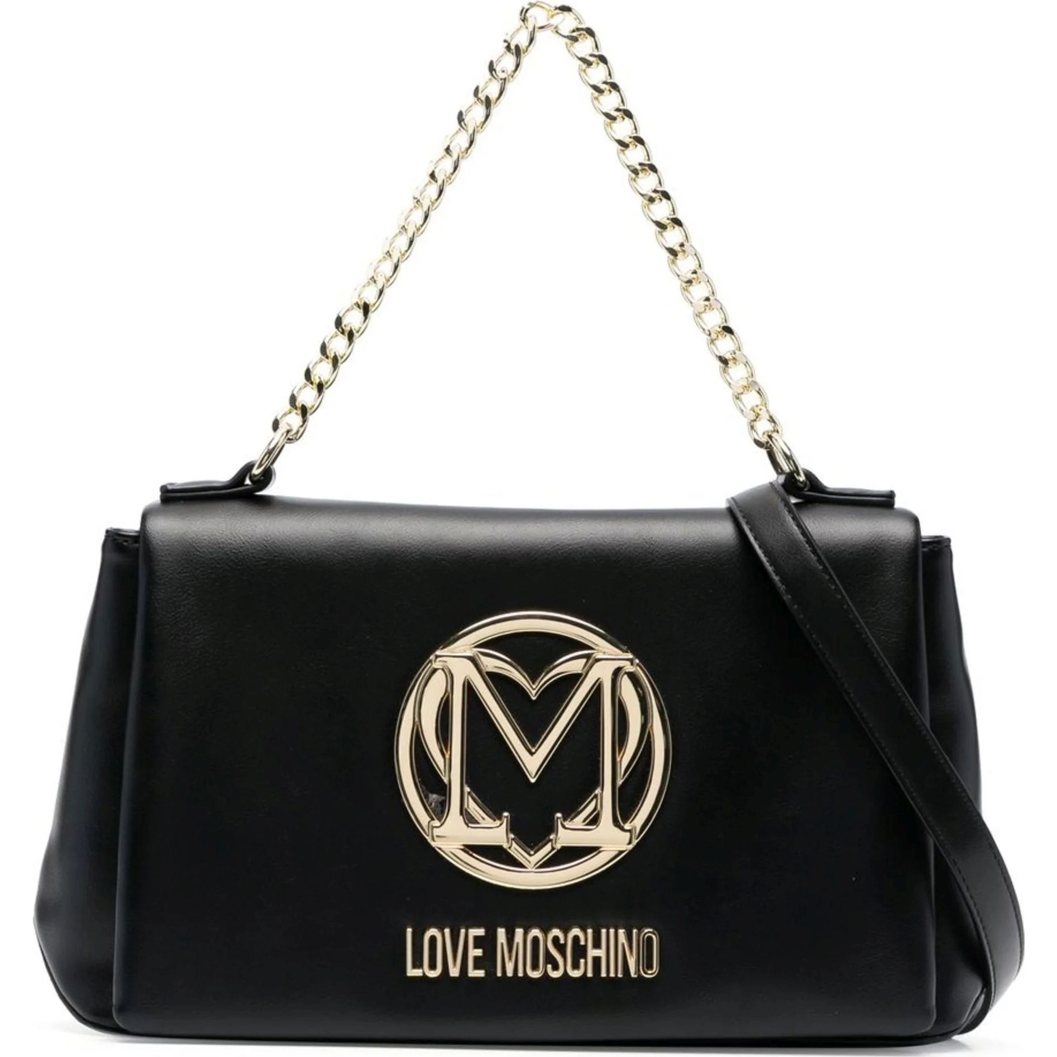 LOVE MOSCHINO Rankinė per petį moterims, Juoda, Top handle crossbody 1