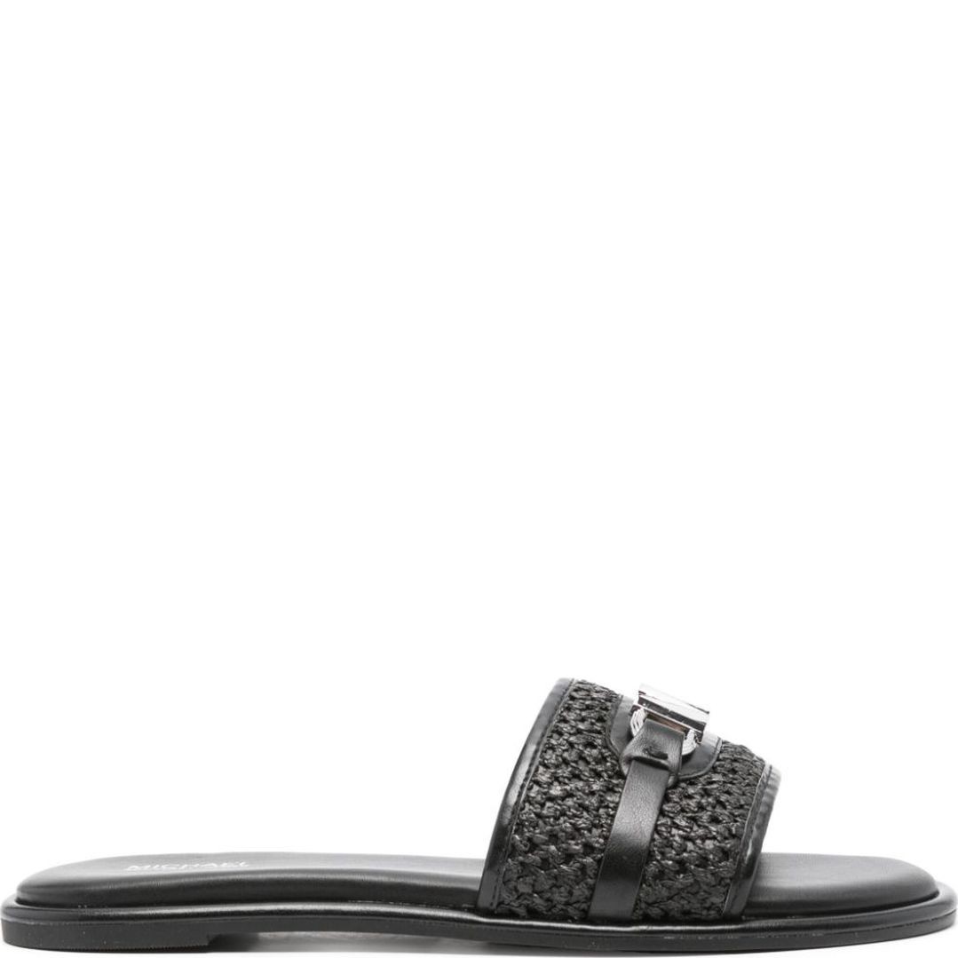 MICHAEL KORS Guminės šlepetės moterims, Juoda, Ember slide 1