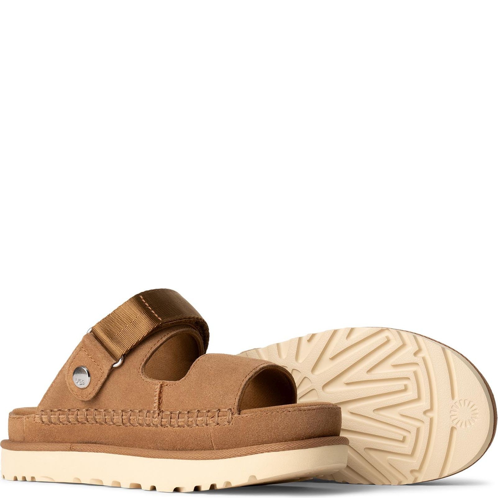 UGG Basutės moterims, Ruda, Goldenstar glide sandals 3