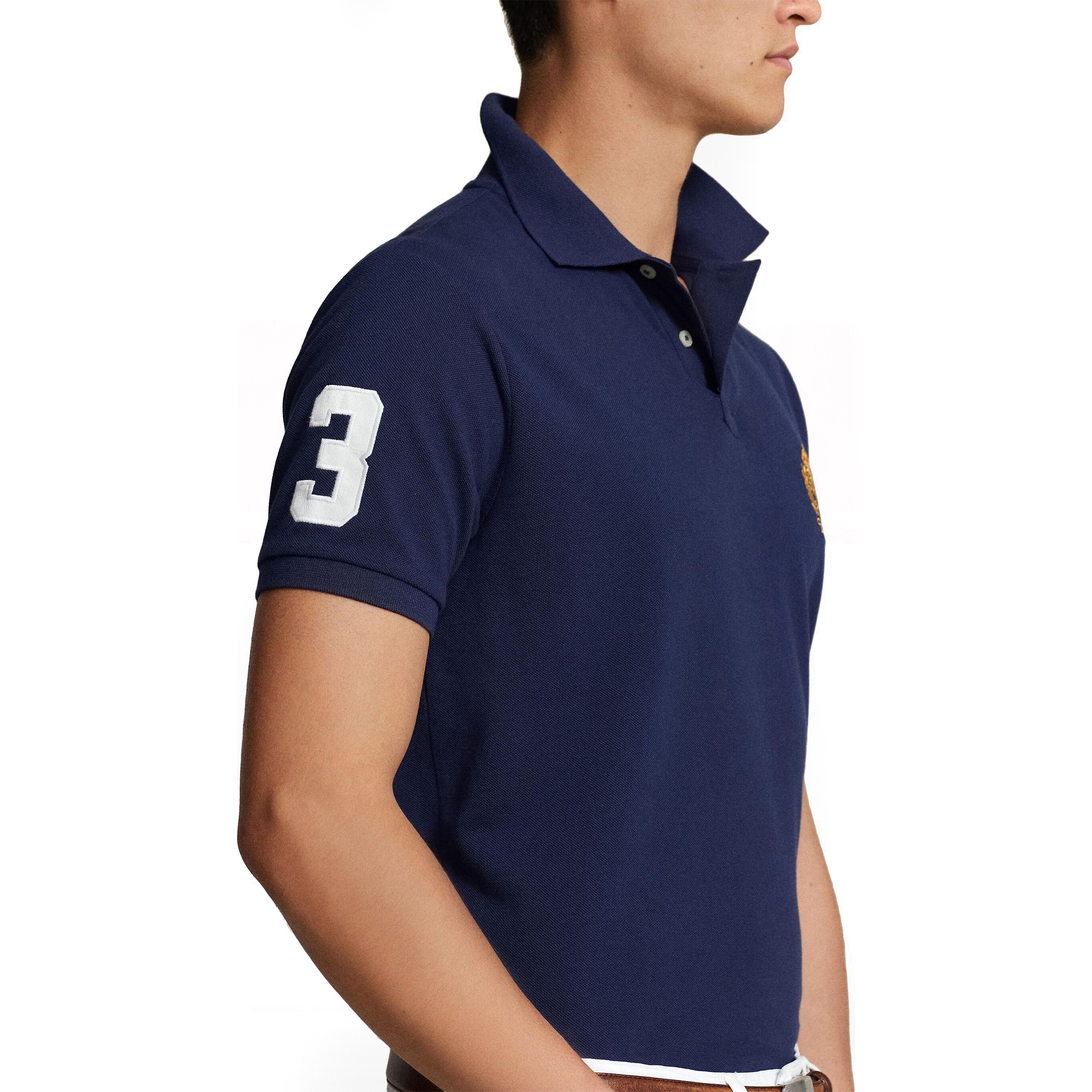 POLO RALPH LAUREN Polo marškiniai trumpos rank. vyrams, Mėlyna, Short sleeve polo shirt 4