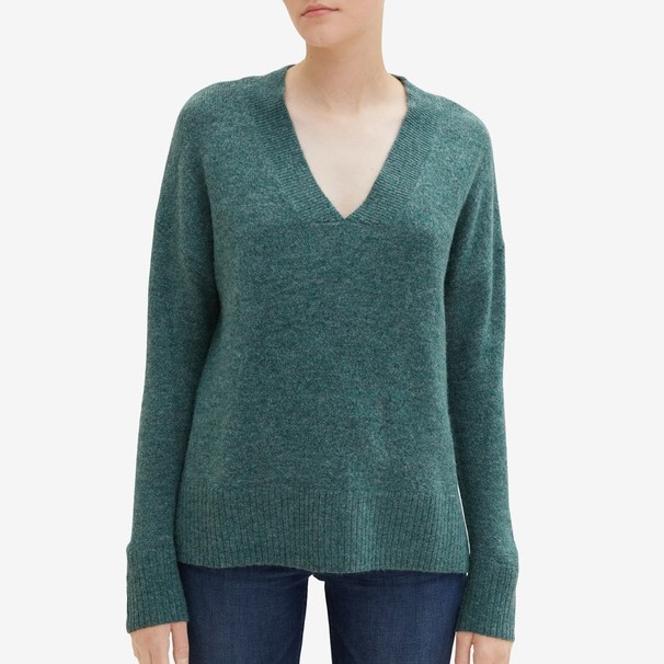 TOM TAILOR Megztinis moterims, Žalia, Megztinis 2