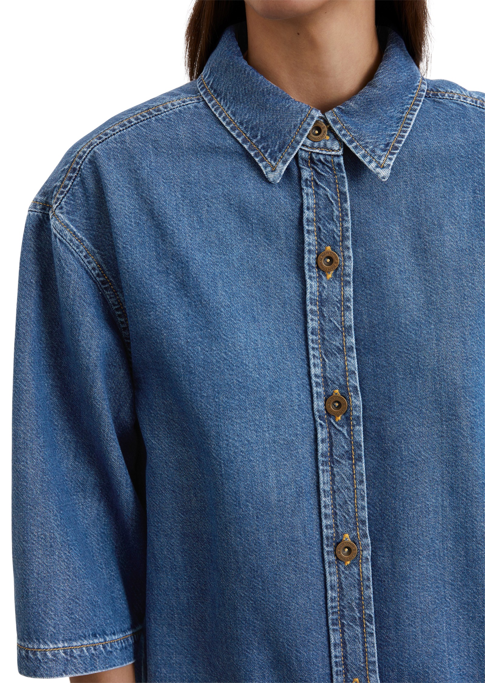 MARC O'POLO Midi suknelė moterims, Mėlyna, Midi dress 503906326003 4