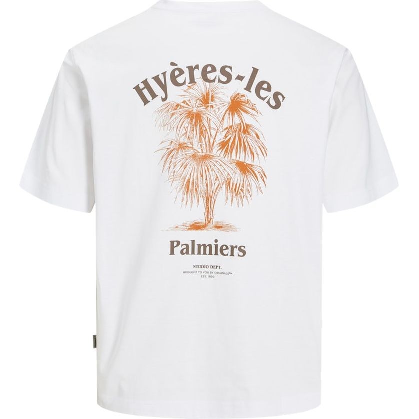 JACK & JONES Marškinėliai vyrams, Balta, Paros easter sketch tee 2