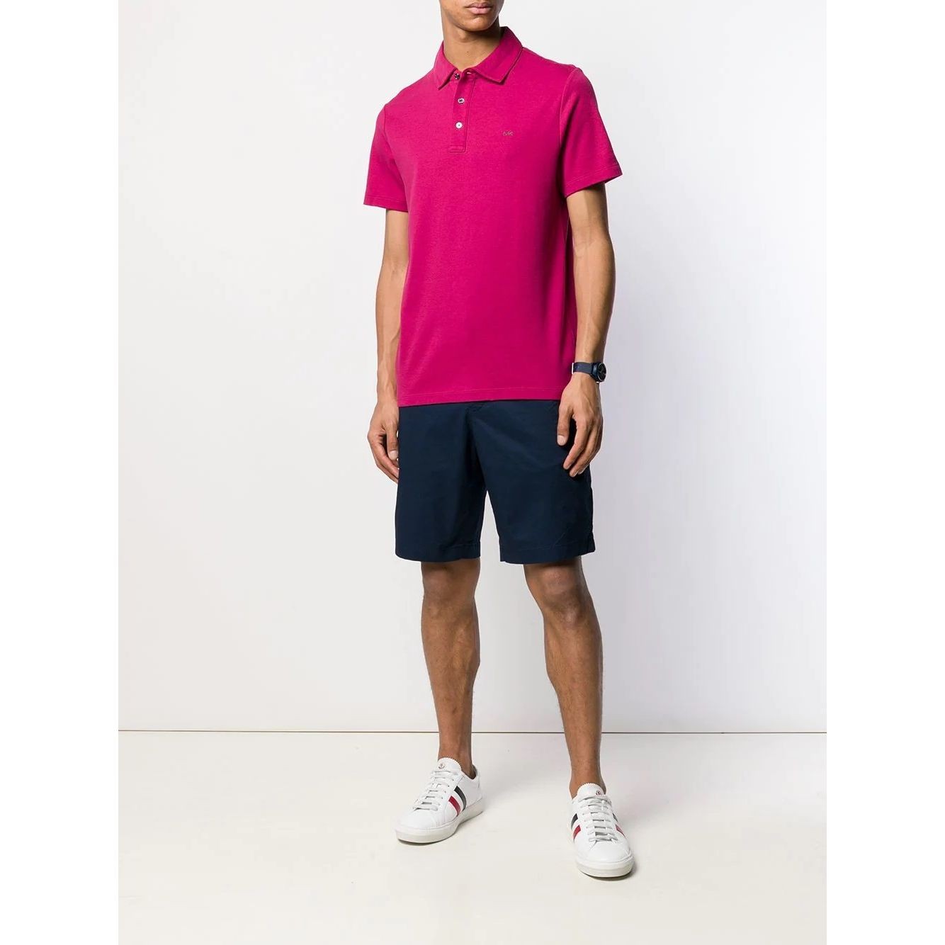 MICHAEL KORS Šortai vyrams, Mėlyna, Washed cotton short 2