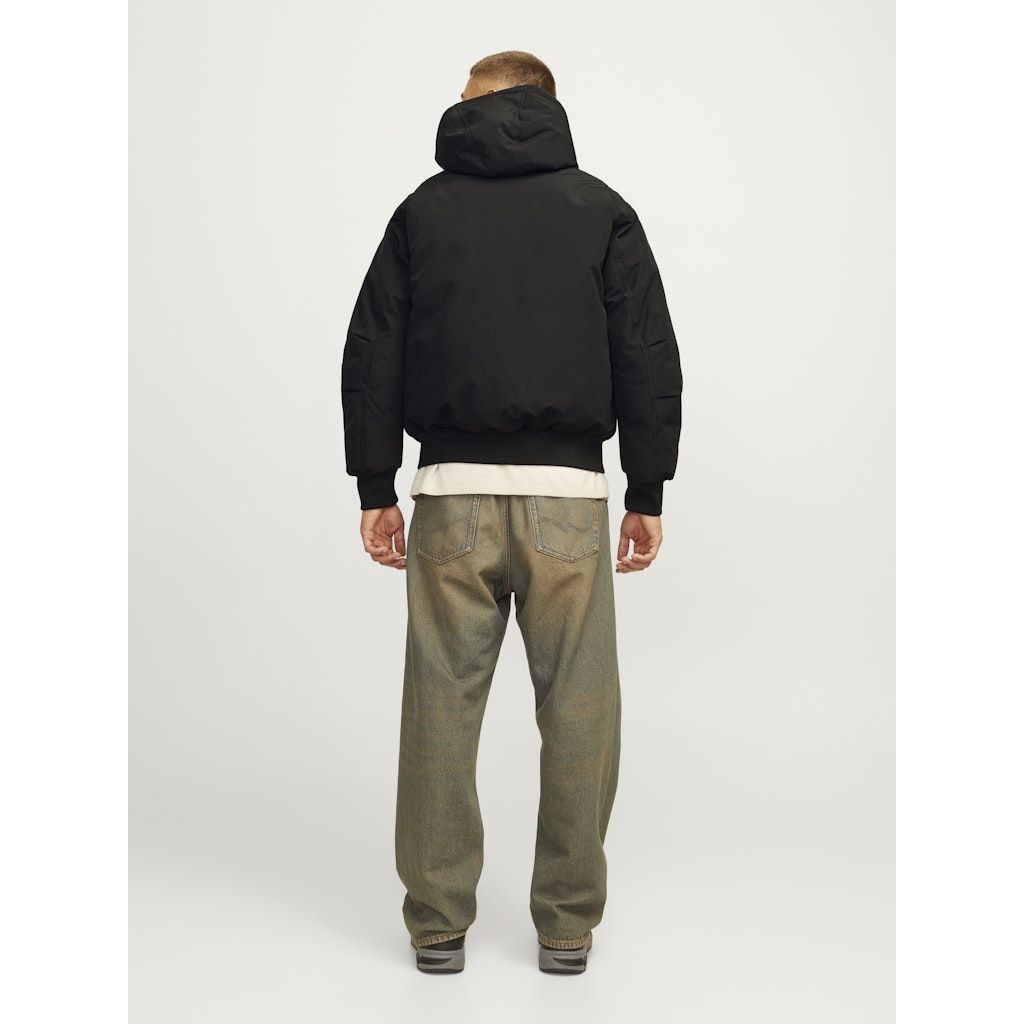 JACK & JONES Lengva striukė vyrams, Juoda, Collective bomber jacket 3