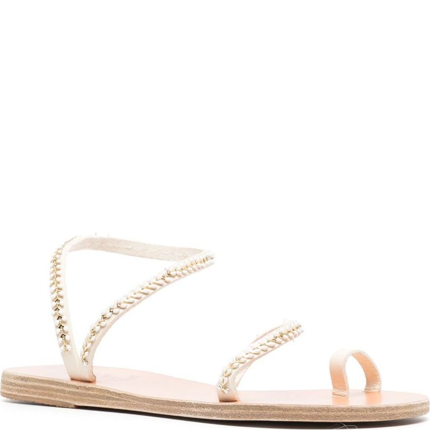 ANCIENT GREEK SANDAL Basutės moterims, Balta, Apli eleftheria sandals sandal 2