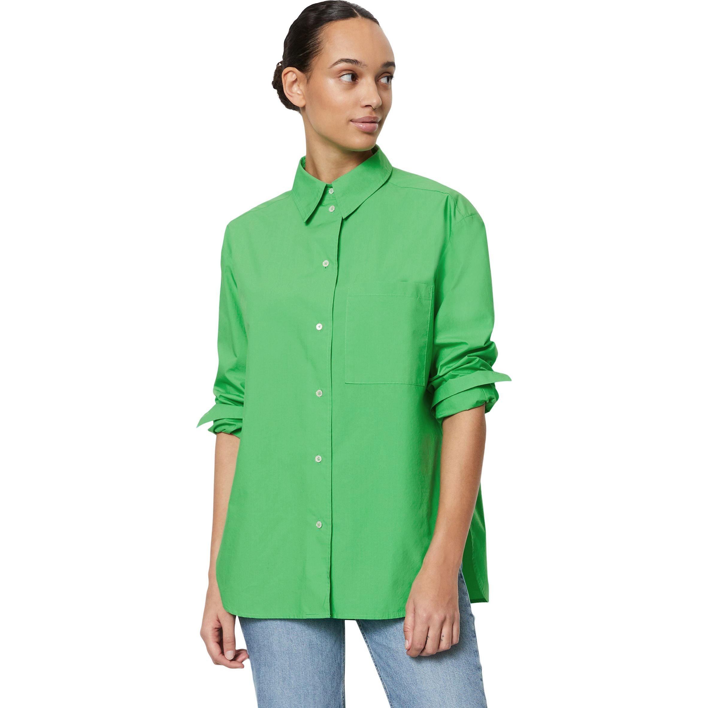 MARC O'POLO Marškiniai ilgomis rankovėmis moterims, Žalia 2