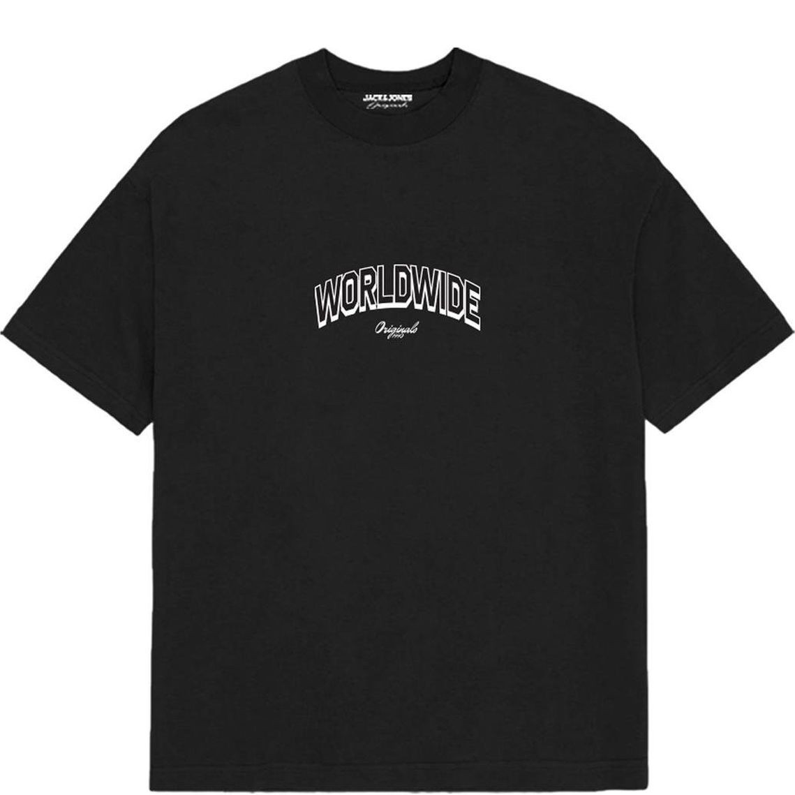 JACK & JONES Marškinėliai vyrams, Juoda, JORSTAR TEE SS CREW