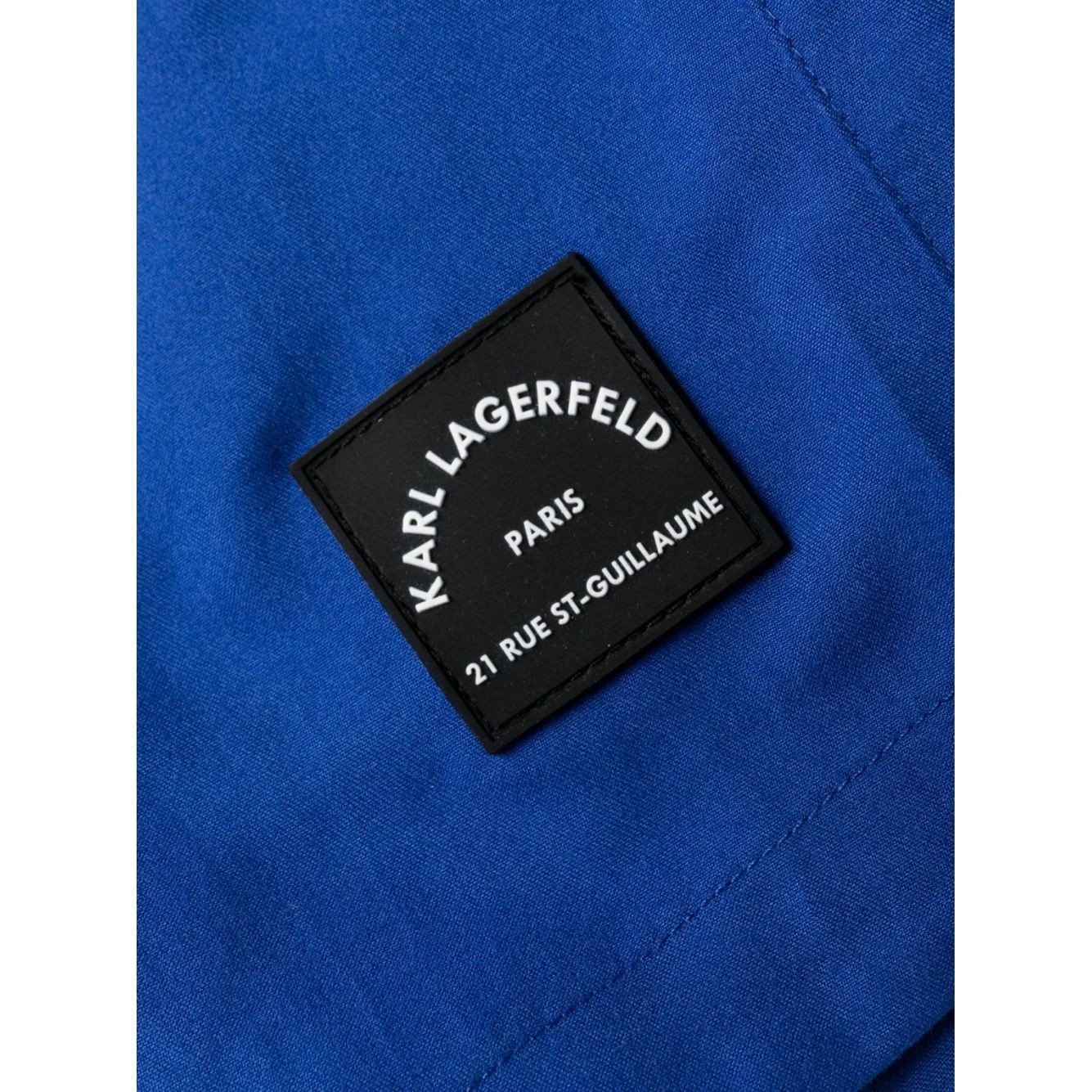 KARL LAGERFELD Apatinė kostiumėlio dalis vyrams, Mėlyna, Tonal aop med boardshorts 3