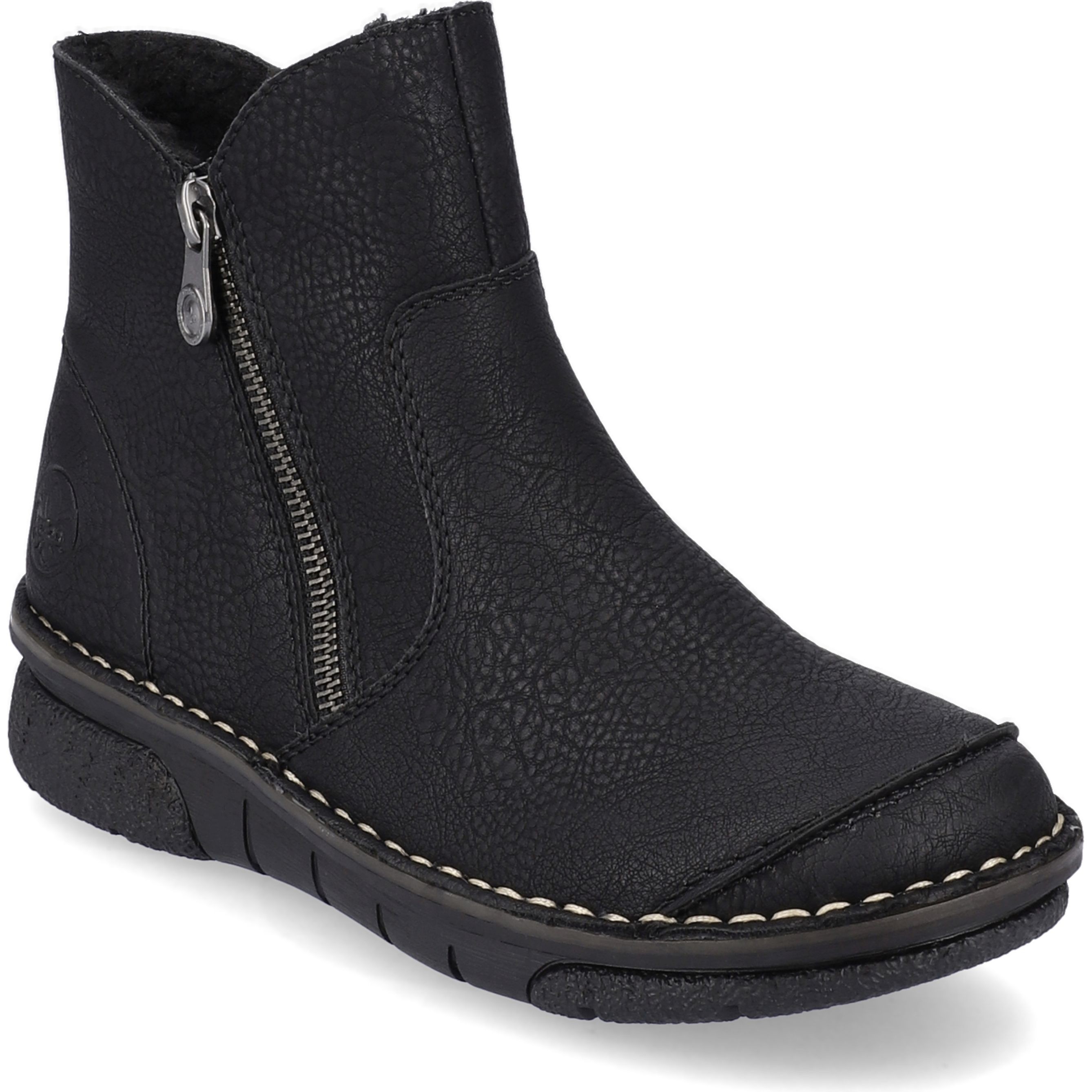 RIEKER Aulinukai moterims, Juoda, BOOTIES 1