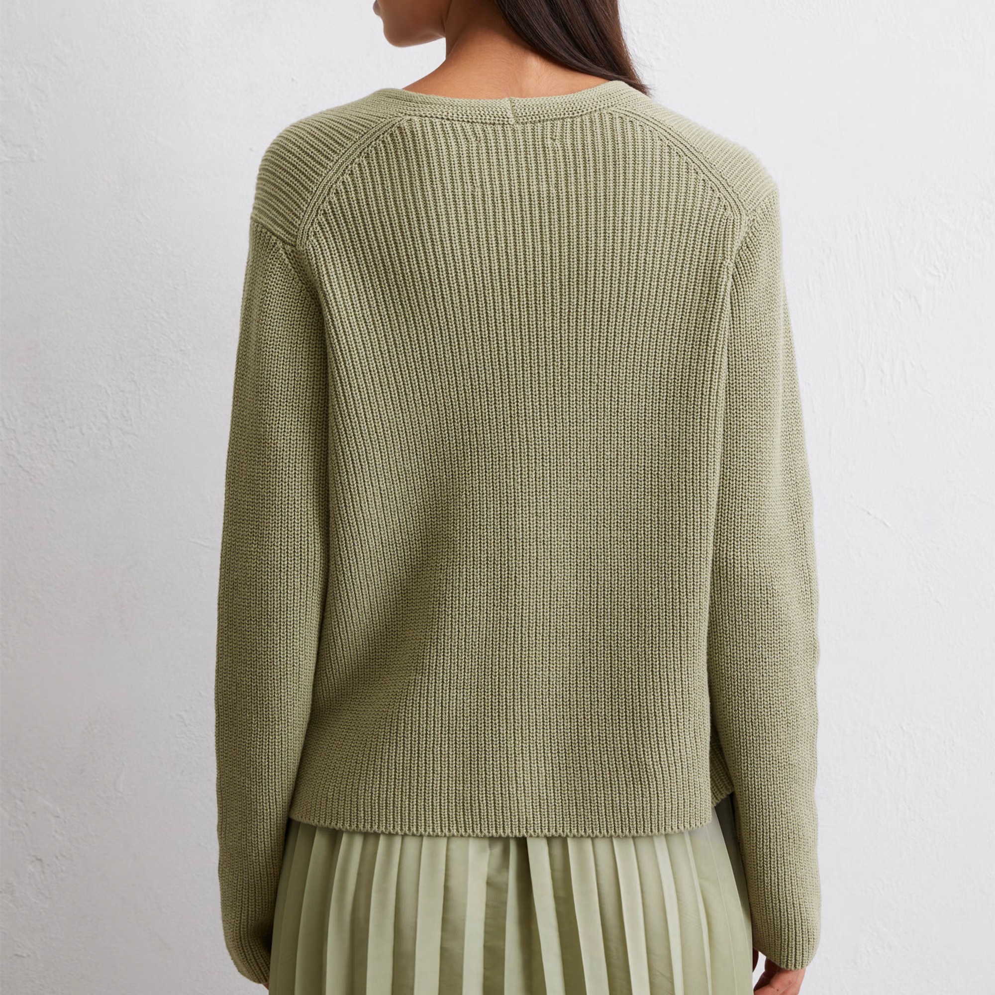 MARC O'POLO Kardiganas moterims, Žalia, 506605961069 Cardigans 5