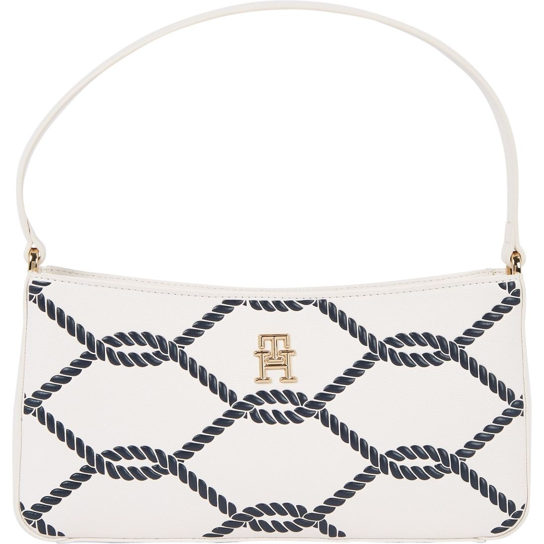TOMMY HILFIGER Rankinė per petį moterims, Smėlio, Timeless shoulder bag rope 1