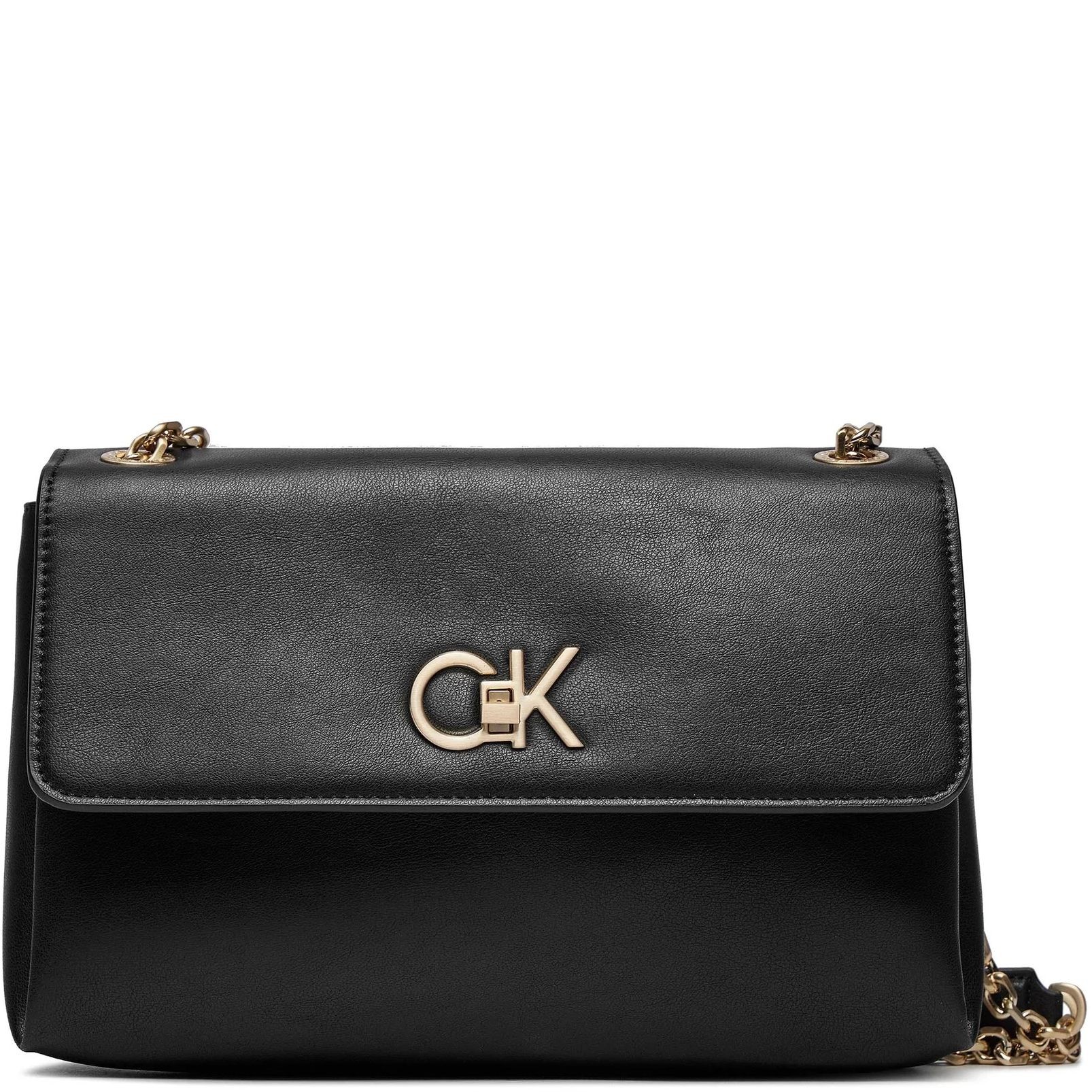 CALVIN KLEIN Rankinė per petį moterims, Juoda, Re-lo crossbody 1