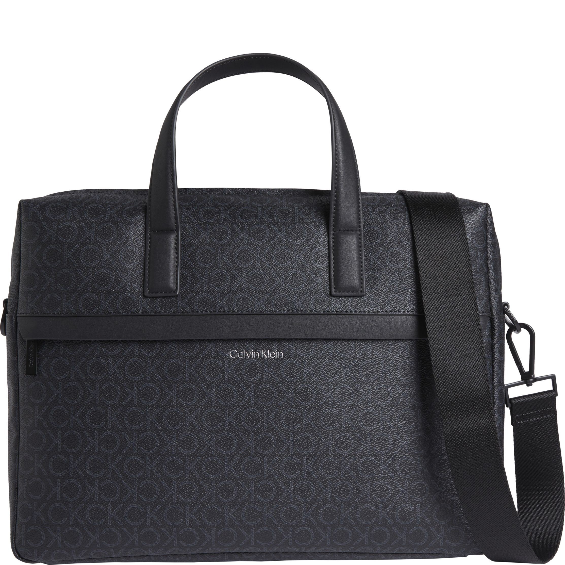 CALVIN KLEIN Dėklas kompiuteriui vyrams, Juoda, Must laptop bag mono 1
