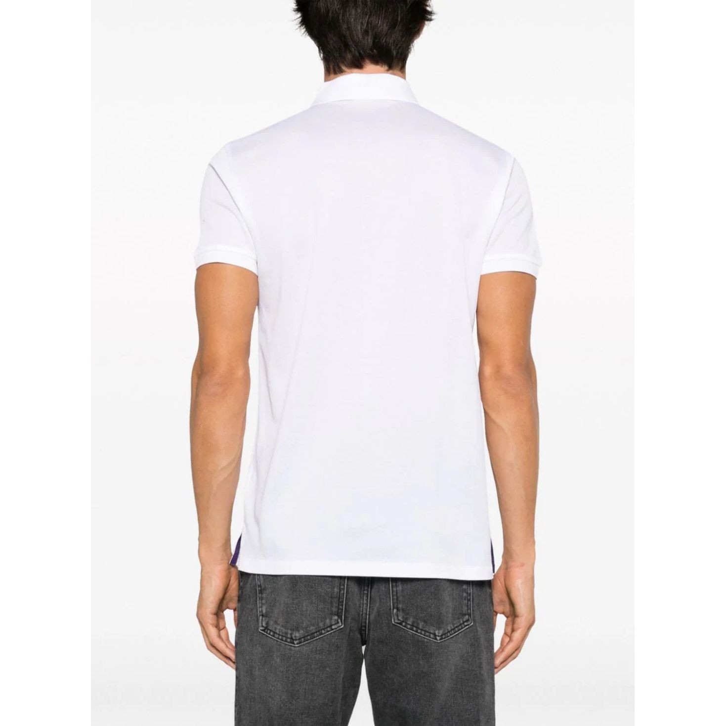 RALPH LAUREN PURPLE Polo marškiniai trumpos rank. vyrams, Balta, Short sleeve polo shirt 4