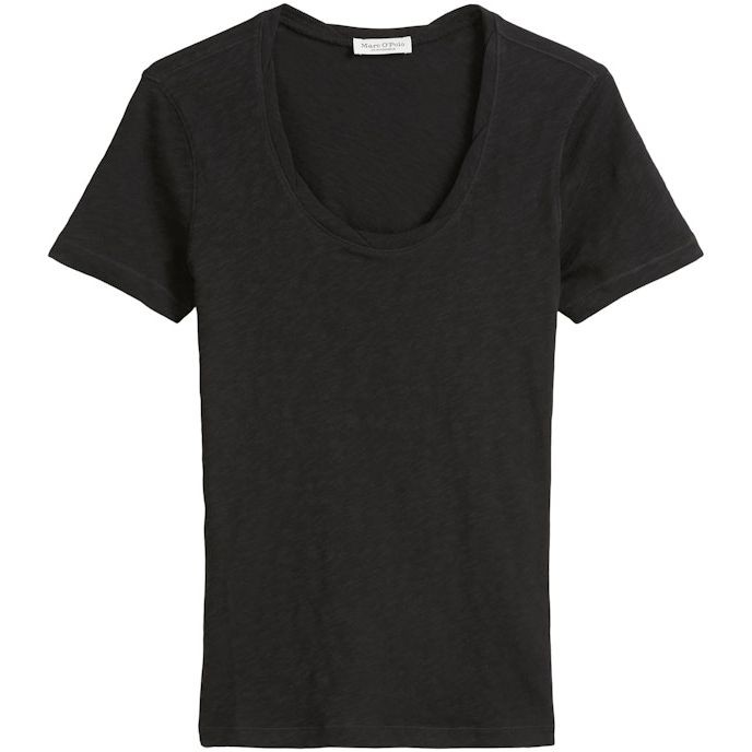 MARC O'POLO Marškinėliai trump. rankovėmis moterims, Juoda, Tshirts sh 503226151057 1