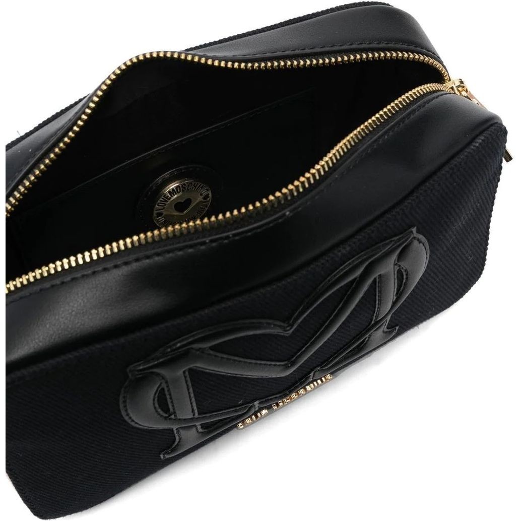 LOVE MOSCHINO Rankinė per petį moterims, Juoda, Crossbody 4