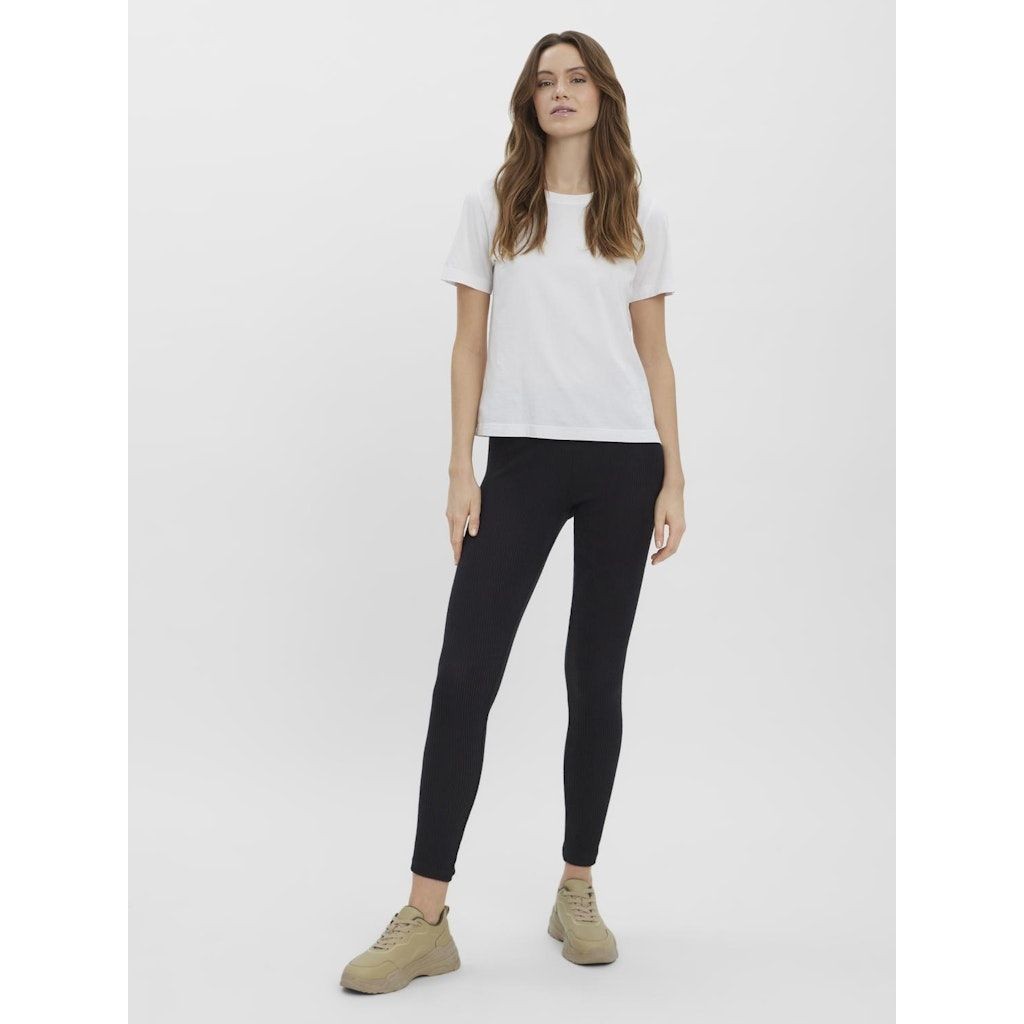 VERO MODA Kelnės moterims, Juoda, VMFANNIE HW TIGHTS J 3
