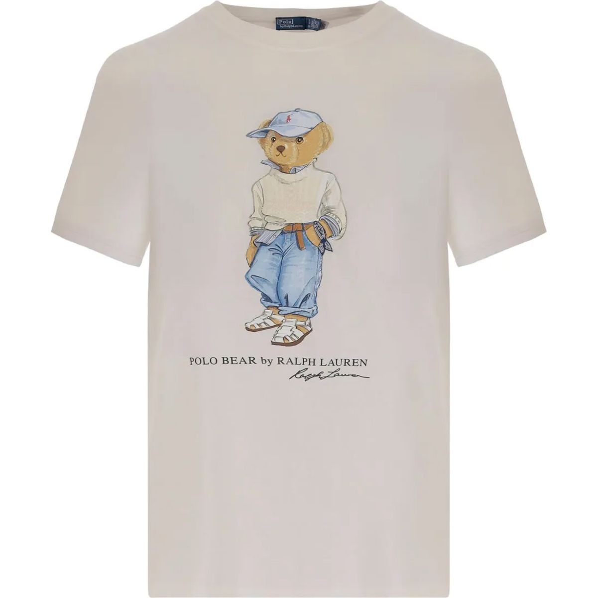 POLO RALPH LAUREN Marškinėliai trump. rankovėmis moterims, Balta, Knit-t-shirt 1