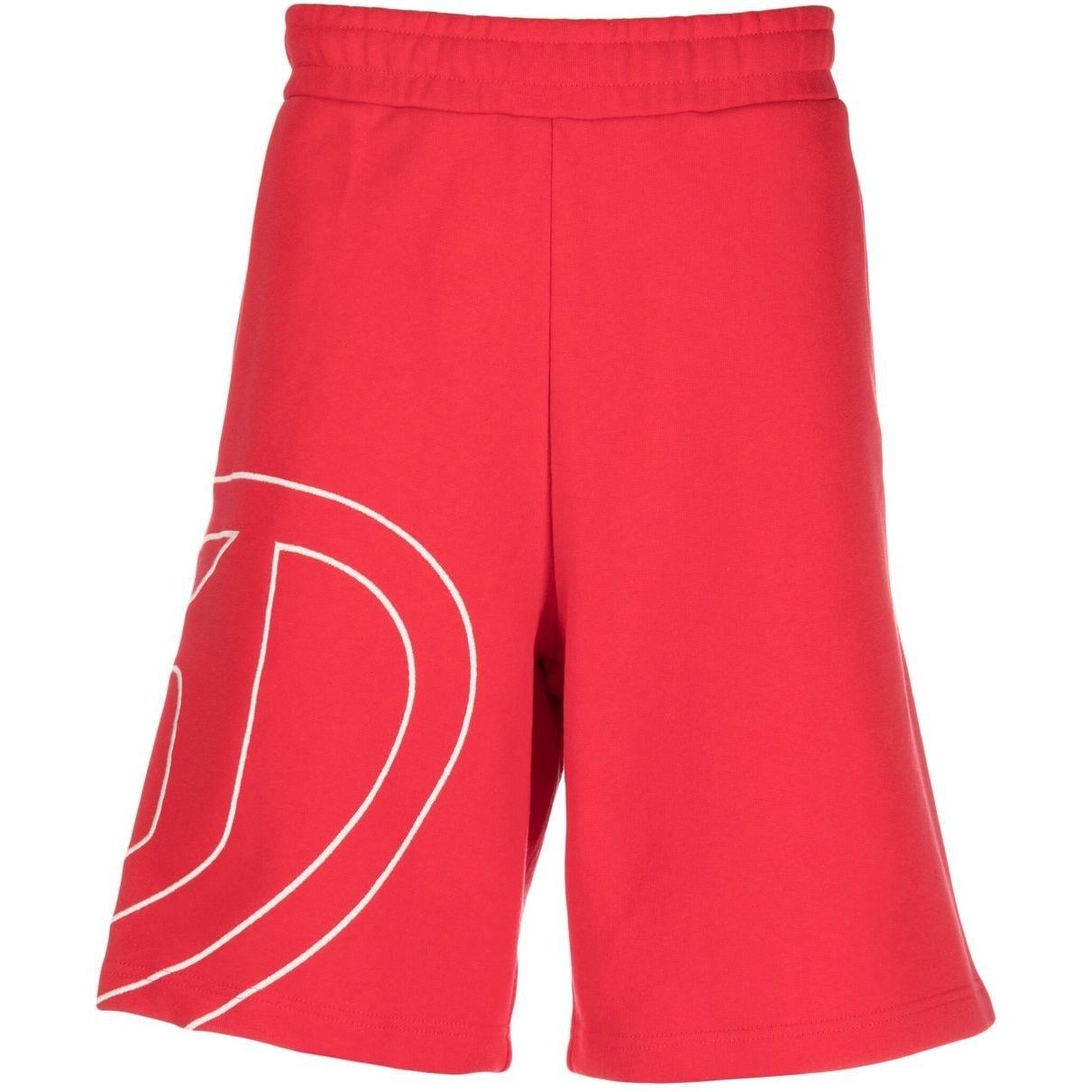 DIESEL Šortai vyrams, Raudona, P-crow-megoval shorts