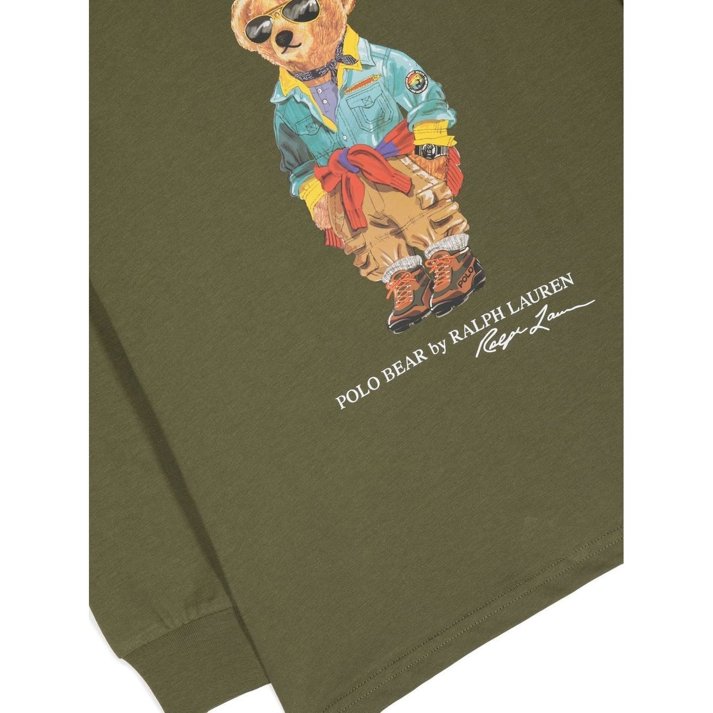 RALPH LAUREN KIDS Marškinėliai ilgom. rankovėmis berniukams, Žalia, Long sleeve t-shirt (8-20) 3