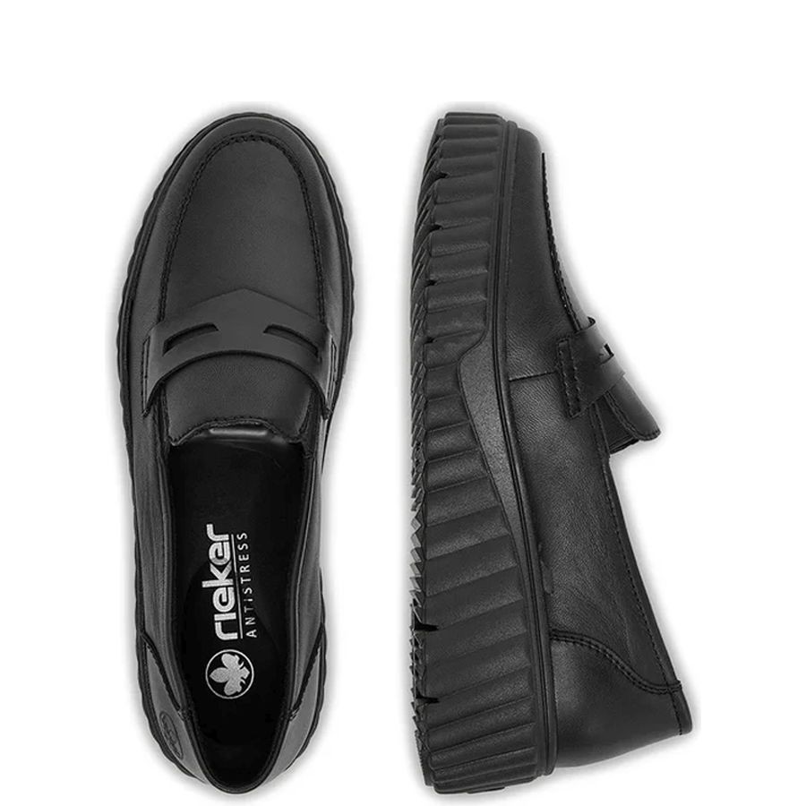 RIEKER Laisvalaikio bateliai moterims, Juoda, Leisure 3