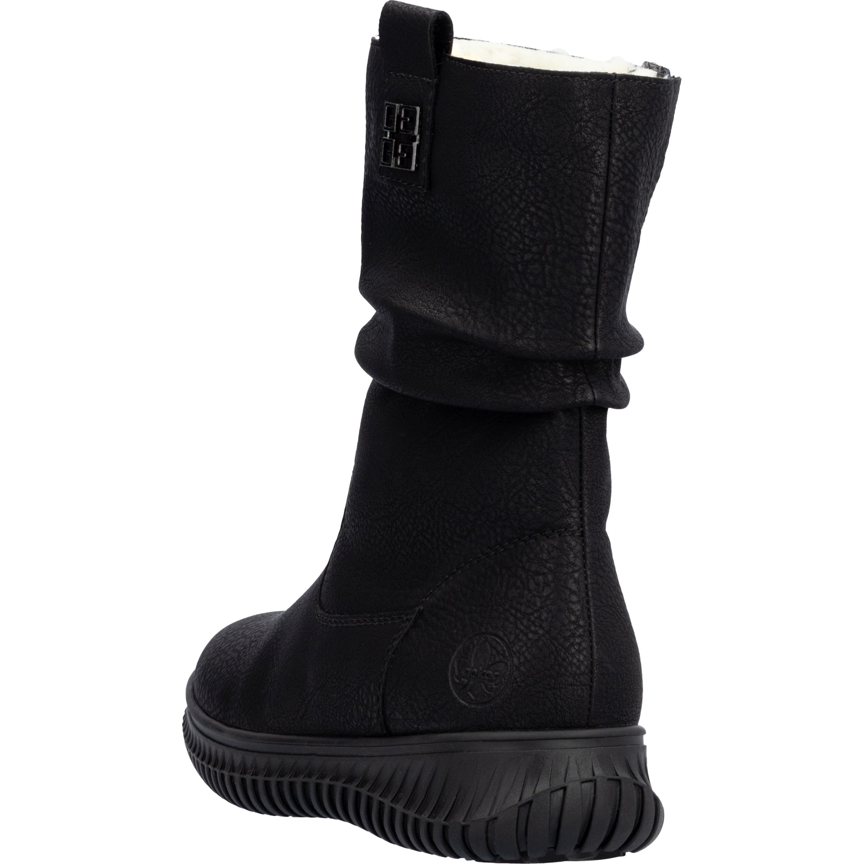 RIEKER Aulinukai moterims, Juoda, Ladies mid height boots 6