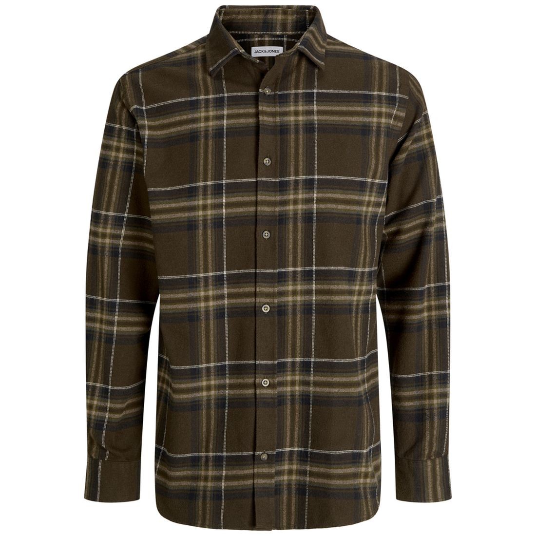 JACK & JONES Marškiniai vyrams, Ruda, Joshua check shirt
