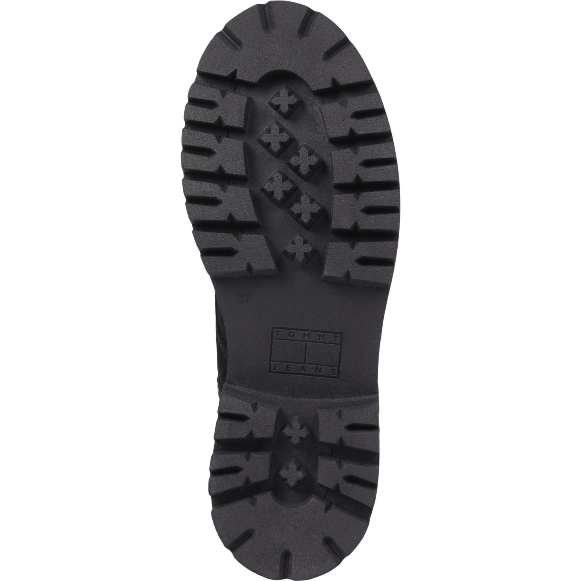 TOMMY JEANS Aulinukai moterims, Juoda, Urban lace up booties 6